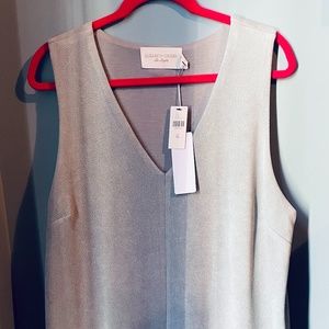 Anthropologie - Blue-grey A line shift dress